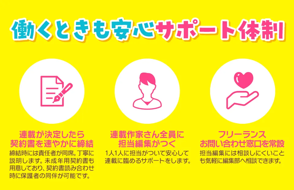 働くときも安心サポート体制